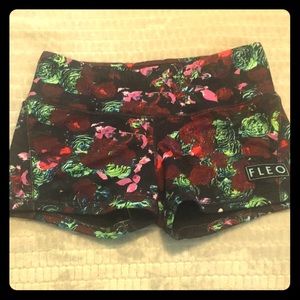 Medium ‘neon punch’ fleo shorts